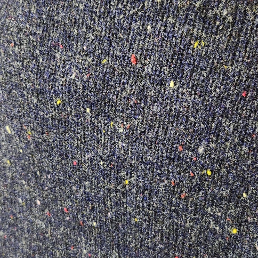 Elegant Navy Speckled Women's Sweater - Picture 3 of 6
